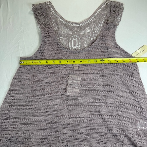 Nordstrom Lace Knit Top in‎ Lavender - Picture 2 of 7
